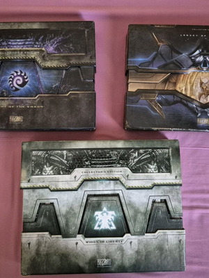PC Big Boxes Starcraft II Collector's Editions Trilogy used