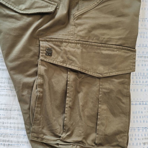 Raw cargo pants olive size 34