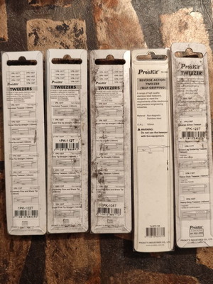 Τσιμπίδες Pros Kit καινούργιο, σετ 5 τεμαχίων