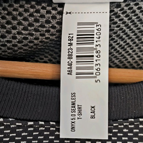 Gymshark Onyx 5.0 T-shirt brand new, size M, black-gray