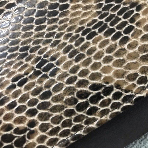 Women's wallet snake print in beige and brown, like new