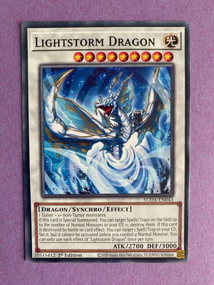 Yu-Gi-Oh! Lightstorm Dragon card like new