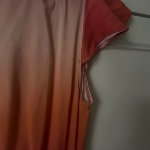 Long wrap dress with belt, size 36(S), length from shoulder to bottom, 134 cm. Made in Italy.