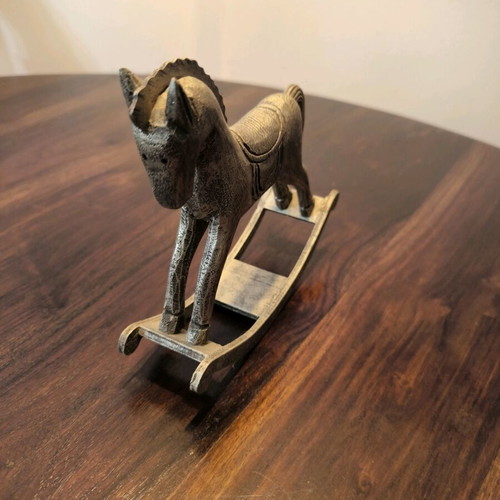Decorative Rocking Horse like new, antique style polyresin