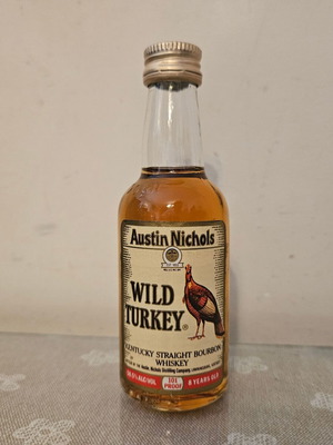 Wild Turkey 8yo Kentucky Straight Bourbon whisky miniature new