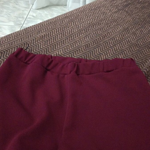Secret Bell-Bottom Pants New Burgundy Size L
