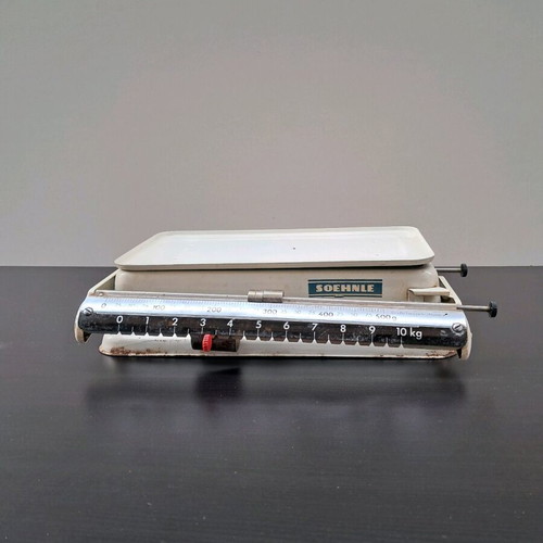 Soehnle vintage metal kitchen scale up to 10kg, retro decorative