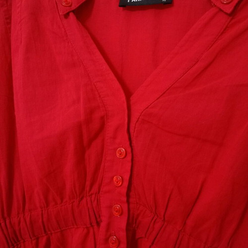 Paranoia red tunic shirt like new, size S/M