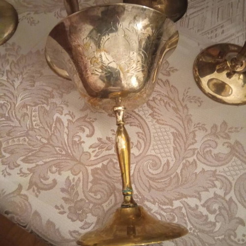Silver-plated glasses set of 6 like new