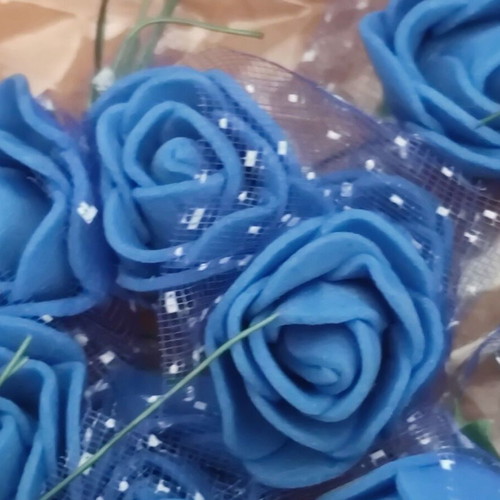Craft foam rose set new, colorful EVA flowers with decorative branches