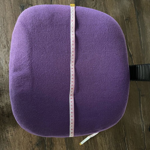 Children's office chair used, purple color with height adjustment