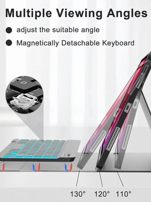 Bluetooth Keyboard Case with Backlit Touchpad for Lenovo Idea Tab 11"