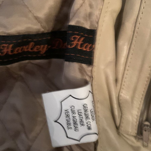 Harley Davidson leather jacket and short sleeve shirt like new, size L