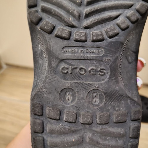 Crocs black clogs used, size 38-39