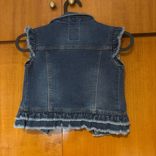 Mayoral sleeveless denim jacket size 116 for girls 5-6 years