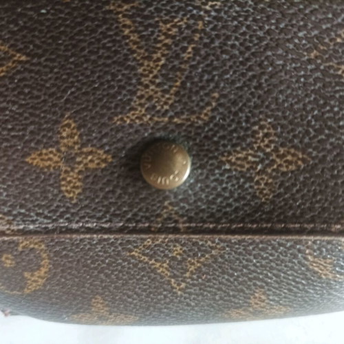 Louis Vuitton leather wallet used, brown