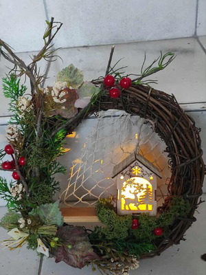 Christmas handmade wreath for gift new