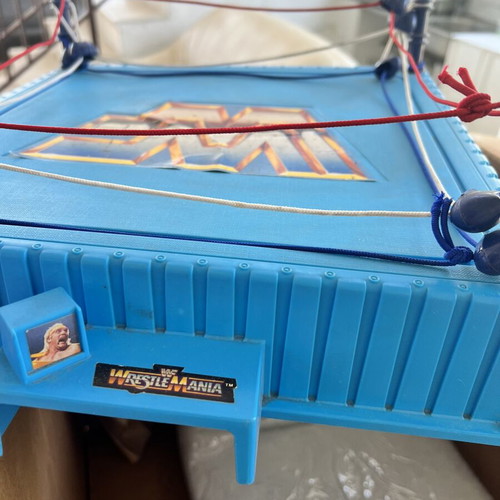 WWF Hasbro WrestleMania Wrestling Challenge Ring used, vintage collectible