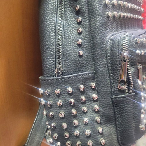 Black backpack with studs like new