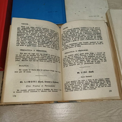 Set of Albanian agricultural books used
