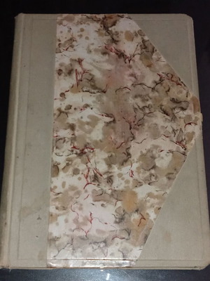Manuscript book used with Ancient Greek and excerpts from ancient authors