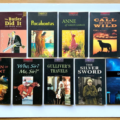 Oxford Bookworms Library foreign language books like new, pack of 9