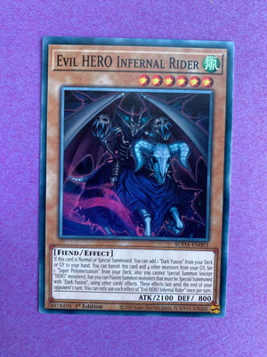 Evil HERO Infernal Rider Yu-Gi-Oh! Fiend / Effect Monster like new, 1st Edition