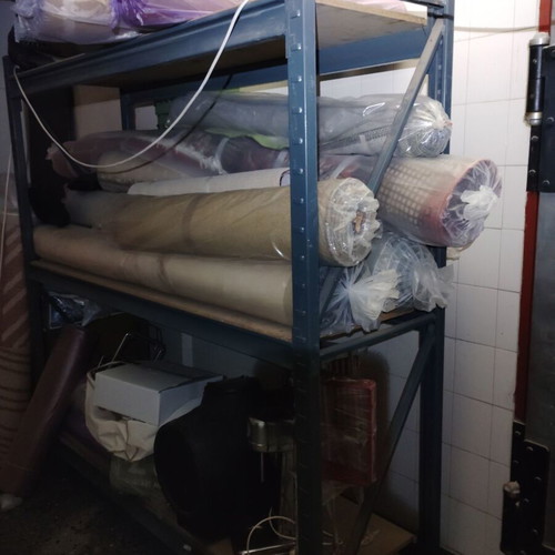 Warehouse shelves like new, 3 tiers, 2m length