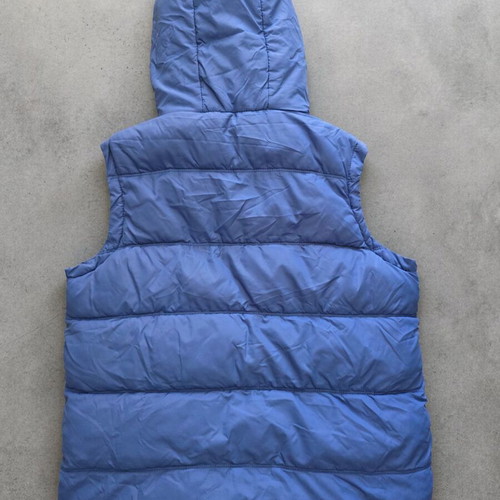 Superdry Vintage Padded Gilet with Hood size M like new, blue