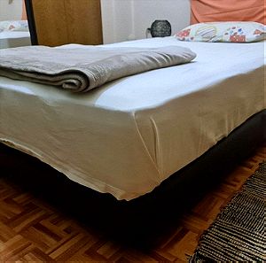 Ημιδιπλο κρεβάτι με στρώμα και υπόστρωμα