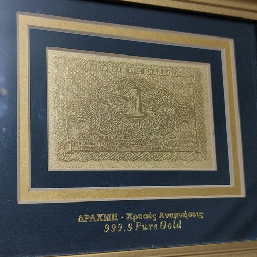 Collectible replica of 1944 banknote used