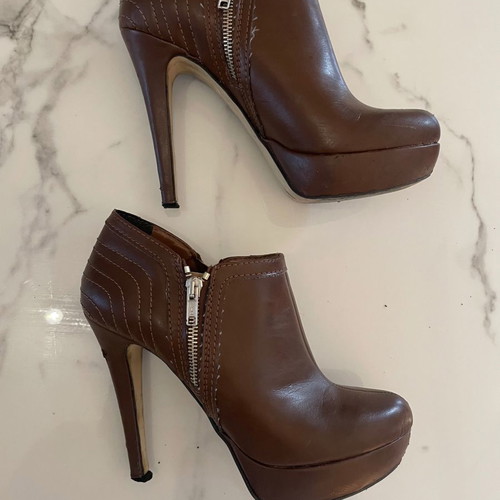 Sante leather ankle boots used, brown, size 38