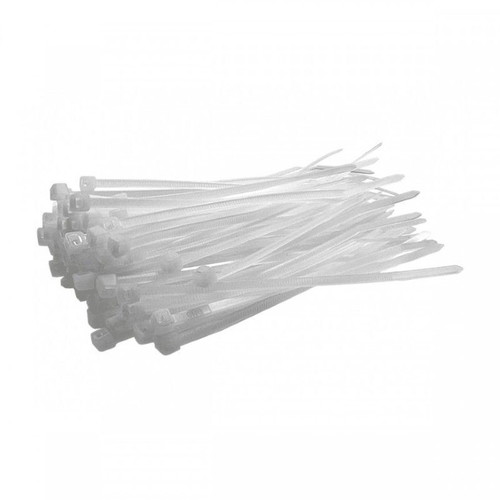 White Cable Ties 4×300mm Pack of 100 New