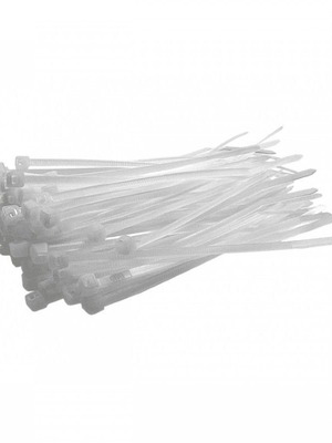 White Cable Ties 4×300mm Pack of 100 New