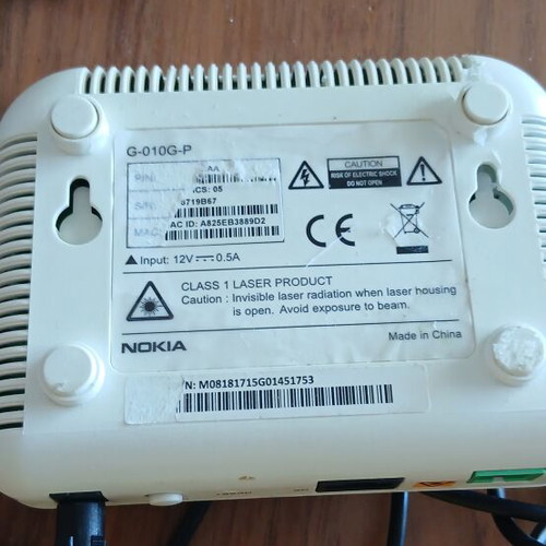 Nokia G-010G-P Fiber Optic Network Terminal used