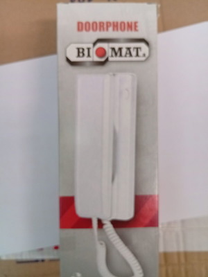 Ηλεκτρονικό θυροτηλέφωνο Biomat λευκό καινούργιο