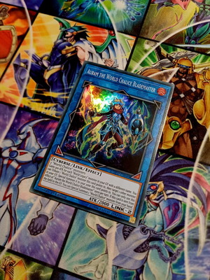 Auram the World Chalice Blademaster Yu-Gi-Oh! card COTD Super Rare 1st Edition