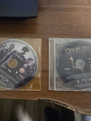 PlayStation 3 games Saints Row 3 and Deus Ex Human Revolution