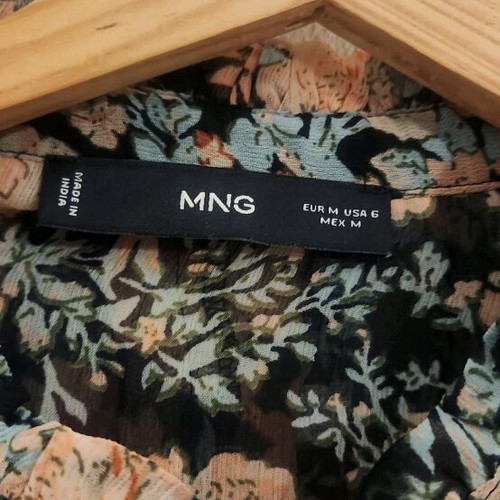 Mango floral shirt like new, airy, multicolored, size M