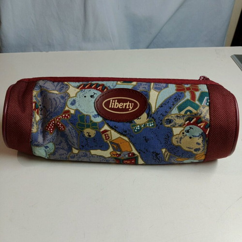 Liberty barrel pencil case with zipper, new, 90s decade