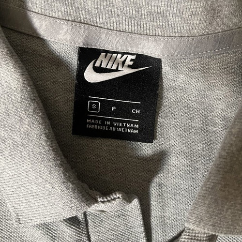 Nike polo shirt like new, size small, white and grey