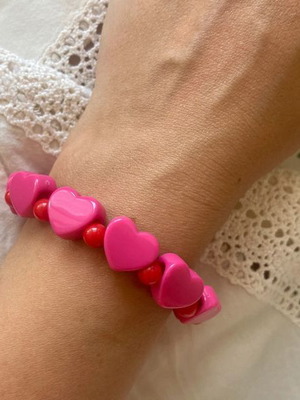 Positiva Hearts Bracelet new with Karavan sticker