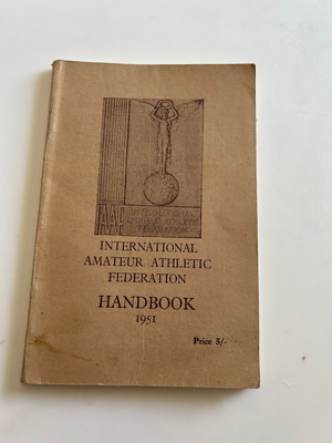 IAAF 1951 Правила за състезания употребявани, английско издание