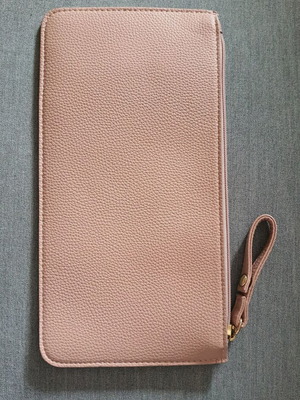 Elegant pink clutch bag like new, 26x15cm