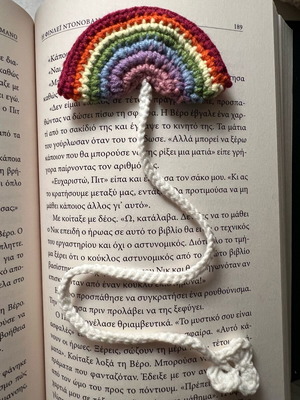 Rainbow Handmade Bookmark new