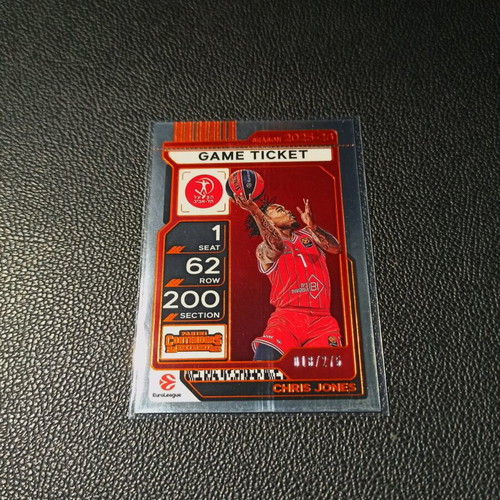 Panini Euroleague Contenders Chris Jones Game Ticket 2025-2026 like new