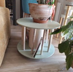 Handmade spool coffee table, new