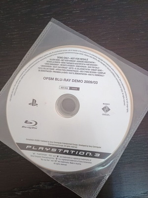 DVD PLAYSTATION 3 OPSM BLU-RAY DEMO 2009/03 KAI 2009/01 ΜΤΠ
