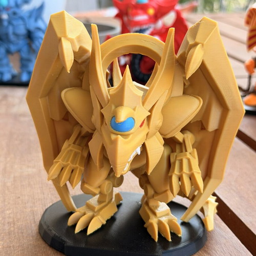 Yu-Gi-Oh The Winged Dragon of Ra figure, 3D printed