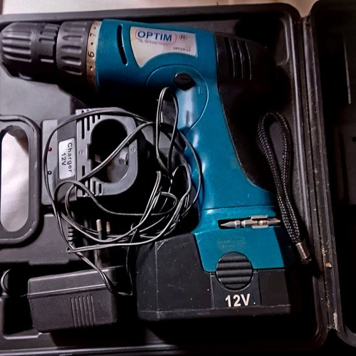 Optimr Cordless Drill Set New with Battery and Charger 12V